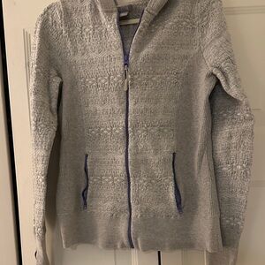 Sky Heather Gray Knit Sweater